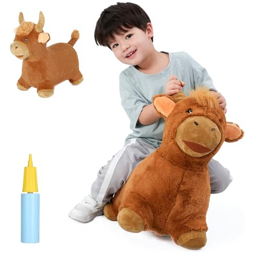 Toro Saltarín Hinchable Niños De 2 Años, Regalos Niã...