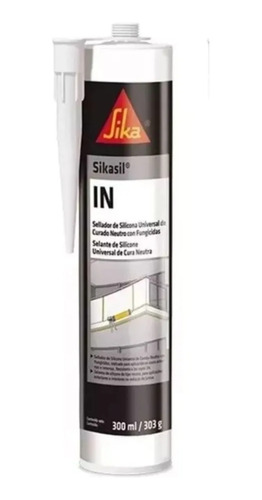 Sikasil In Silicona Sellador Neutra 280 Ml. Blanco