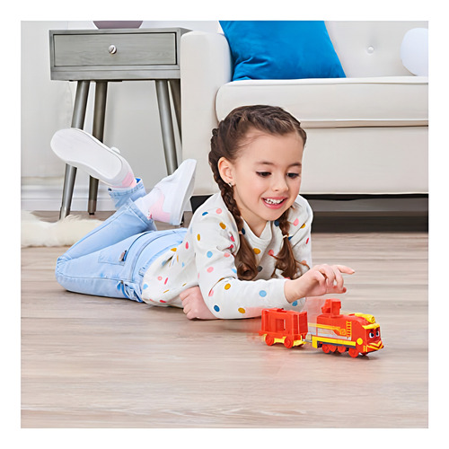 Trem De Brinquedo Motorizado Mighty Express Freight Nate Cor Vermelho