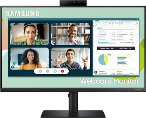 Monitor Samsung S40va 24  Fhd, Hdmi, 75hz, Webcam, Altavoz, 