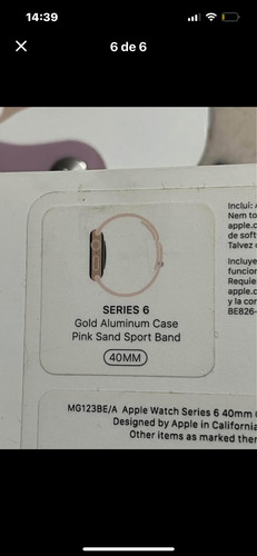 Apple Watch 6 Series 40 Mm (Usado)