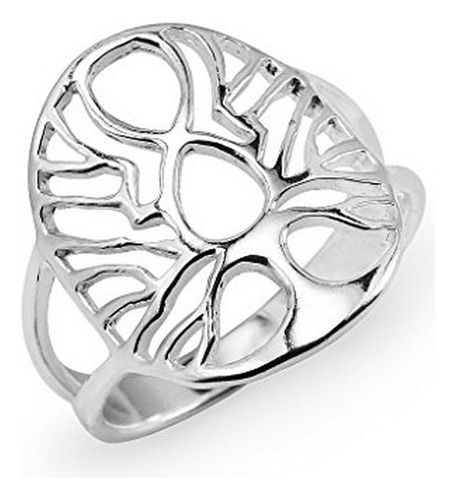 Anillos - Sterling Silver Infinity Tree Of Life Artistic Rin