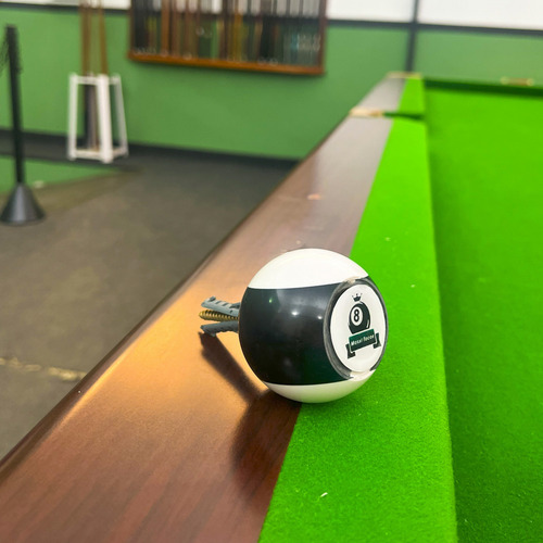 Bola De Bilhar Sinuca Com Parafuso Decoração Cabideiro 50mm