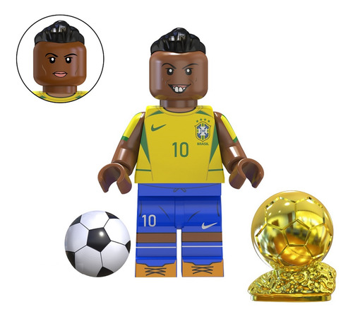 Set Fútbol Fifa Equipo Messi Ronaldo Neymar Cavani Bloques