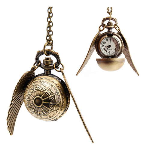 Reloj De Bolsillo Con Diseño De Alas De Harry Potter, Dos Pi