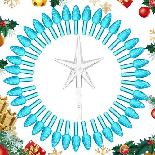 Bombillas Para Árbol De Navidad Boao, 100 De Plástico, Con 5
