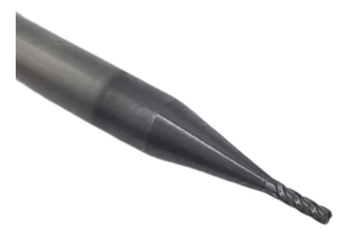 Fresa Topo Reto Metal Duro Md 1mm 4 Cortes Top Mill