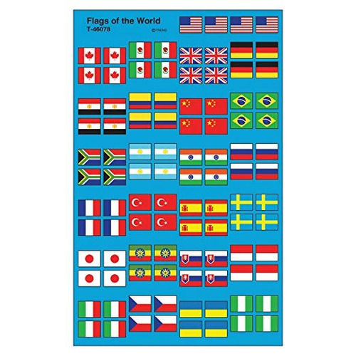 Empresas Tendencia, Inc. Banderas De Las Etiquetas Mundial S