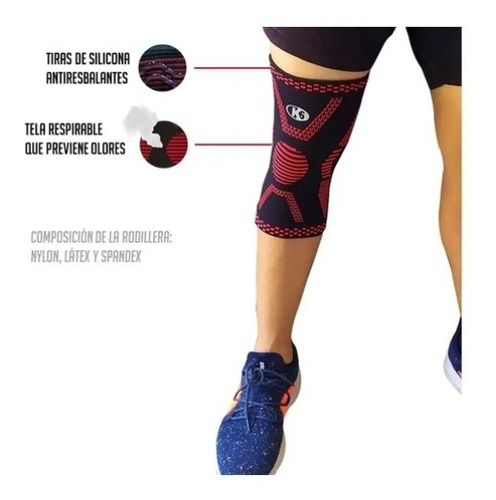 Rodillera Deportiva De Compresión Crosstraining K6 Xl