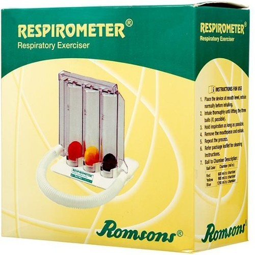 Espirometro De Incentivo Terapia Respirometro De Tres Bolas