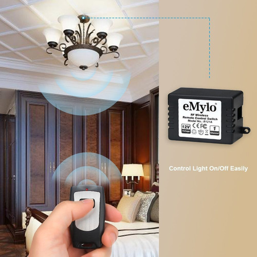 Dc 12v 1 Canal 43hz Rf Relé Inalámbrico Control Remot...