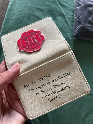 Cartera Tarjetero Harry Potter Carta De Hogwarts Regalo