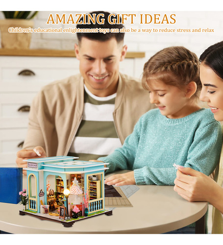 Kit 3d De Casa De Muñecas Diy En Miniatura De Madera