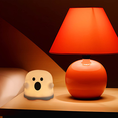 Hj Lámpara Nocturna For Niños Ghost Halloween Recargable Adj