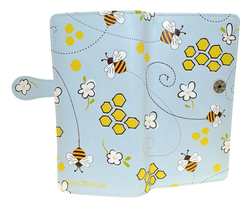 Shag Wear Bumble Bee Honeycomb Cartera Grande Para Mujer Azu