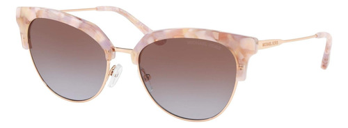 Gafas De Sol De Mujer Michael Kors, Marco De Oro Rosa, Lente