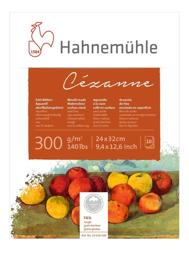 Cézanne Hahnemühle Acuarela 24x32cm Grueso 300g 10h
