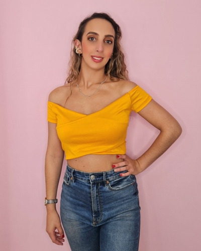Imagen 2 de 3 de Crop Top Cruzado Invertido