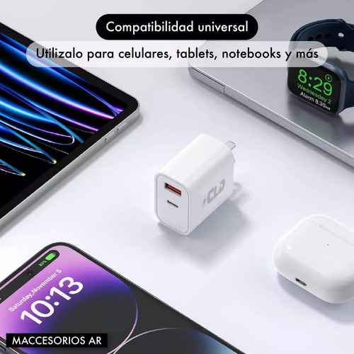 Cargador Y Cable Tipo C 20w Compatible Xiaomi 13t