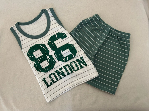 Conjunto Para Bebe Deportivo Short Y Camiseta Algodon Verano
