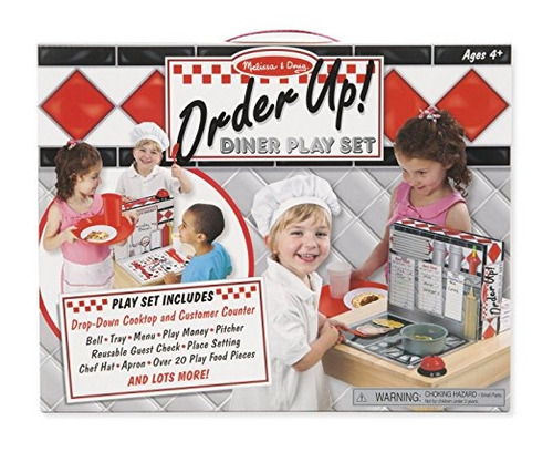 Melissa & Doug Order Up! Comedor Set De Juegos Con Play Alim