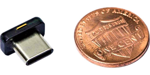 Imagen 4 de 8 de Yubikey 5c Nano Usb Tipo C Llave Seguridad Clave Fido2 U2f!