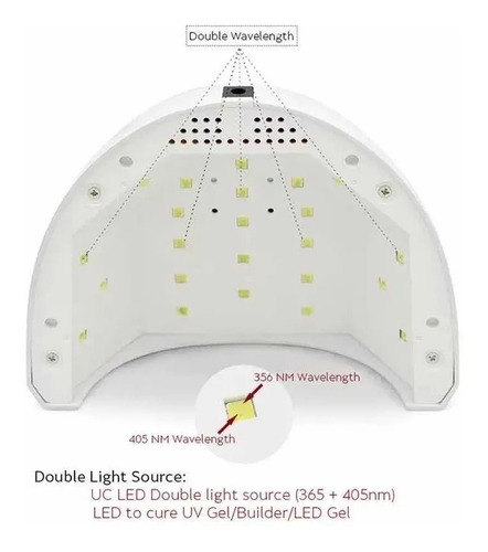 Cabina Uv Led Para Uñas 48w Sun One Lampara Unas Manicuria