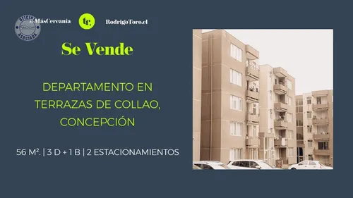 Departamento En Venta En Collao 3d, 1b, 2est , En Concepción