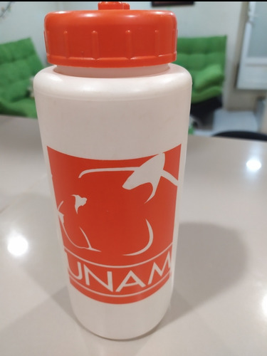 Pepsilindro De La Unam Usado. Blanco Con Tapa Naranja (Usado)