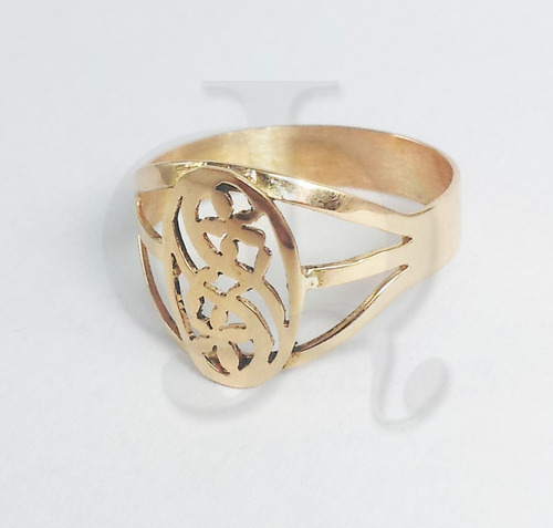 Imagen 6 de 7 de Anillo Oro 18k 2,7grs Sello Sirio Macizo Certificado Garant