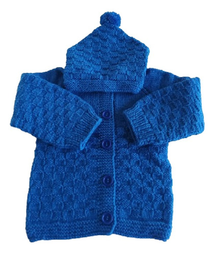 Campera Bebé Cashmilon Con Capucha 6 A 9 Meses