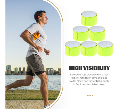 Pulsera Reflectante Para Correr, 6 Unidades, Banda Reflectan