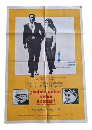 Afiche Cine Sabes Quién Viene A Cenar ? Spencer Tracy *