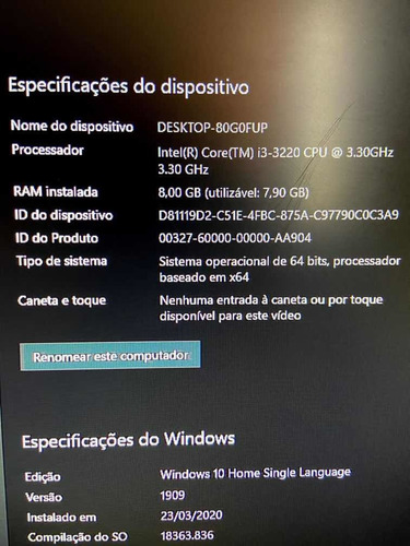 Cpu Intel Core I3 - 3220