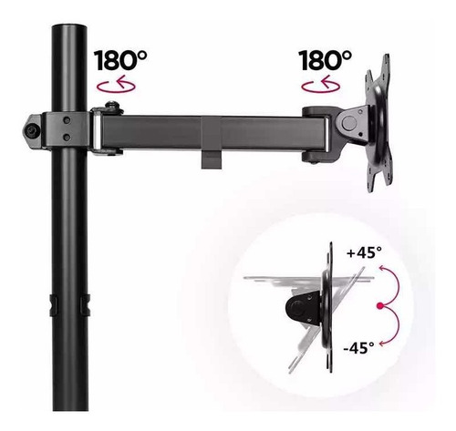 Imagen 5 de 6 de Soporte Monitor Led Para Escritorio De 13-27 Pulgadas