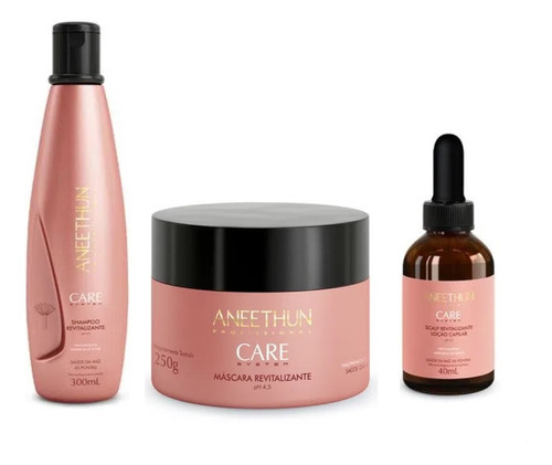 Kit Aneethun Care System Sh 300ml + Másk 250g + Loção 40ml