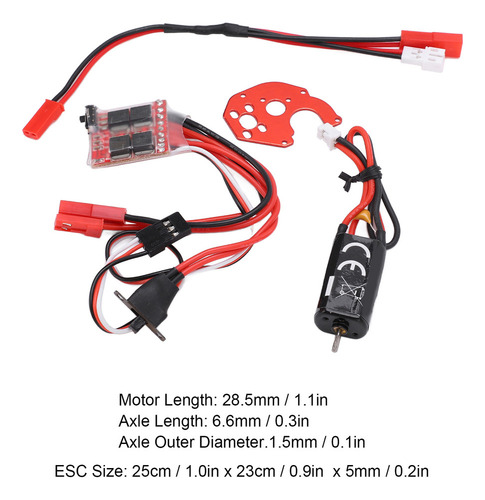 Motor Cepillado 050 66t Con 30a Esc For Axial Scx24 Axi9008