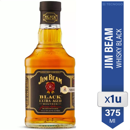 Whisky Jim Beam Black 375ml Botella Importado Whiskey