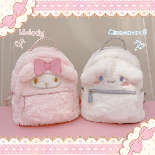 Bag-cinnamoroll Linda Mochila Jk Mochila Lolita De Peluche+3 Color Rosa