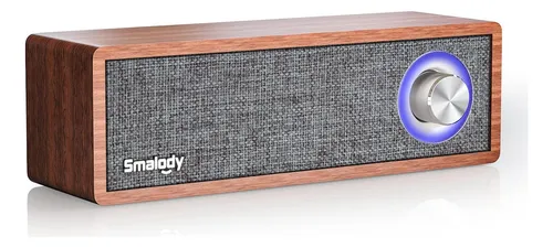 Smalody Wood Retro Bluetooth Speaker, Mini Altavoces Bluetoo