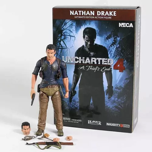 Figure Action Boneco Nathan Drake Uncharted 4 Neca