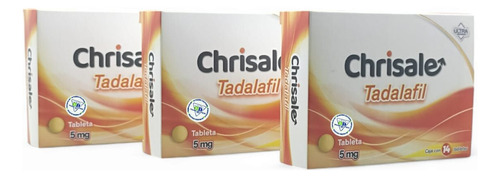 3 Chrisale Tadalafil 5mg C/14 Tabletas Ultra/genérico Cialis