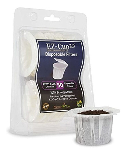 Ez-cup Filtros Por Pod Perfecto - Paquete De 8 (400 Filtros)