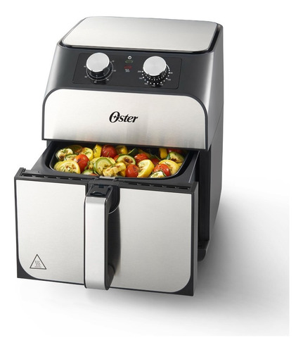 Freidora De Aire Oster Bioceramic Air Fryer Taf55 Color Negro