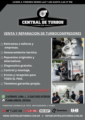 Imagen 2 de 10 de Reparacion Y Venta De Turbocompresores