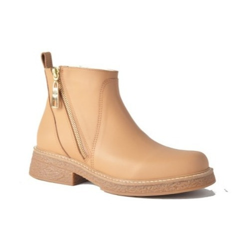 Botas Botitas Cuero Mujer Cierres - Creta - Ferraro