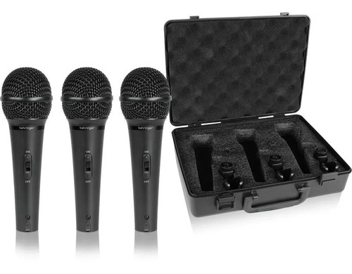 Behringer Xm1800s Kit X3 Micrófonos Cardioide Vocal Dj Prof