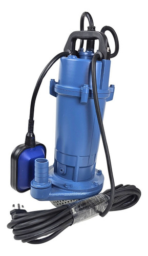 Motobomba Submersível C/ Boia De Nível 0.5cv 220v Eletroplas Cor Azul