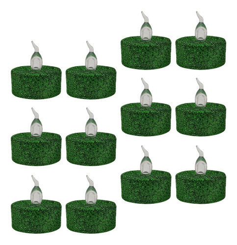 12 Piezas De Luces De Té Con Pilas Led Tealights Para La