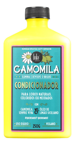 Lola Cosmetics Acondicionador Camomila Para Cabello Rubio 